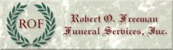 Robert O. Freeman Funeral Services